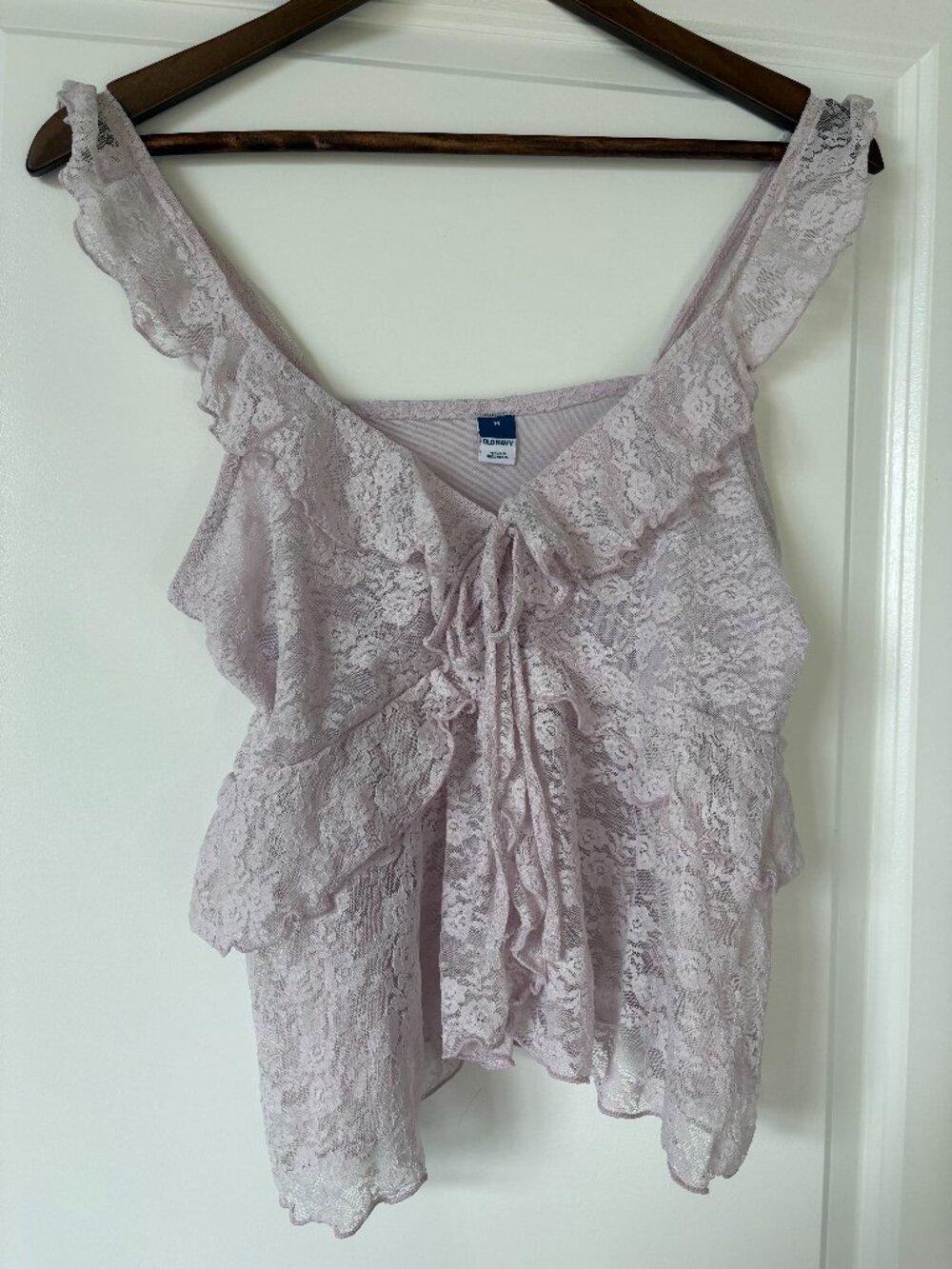 Old Navy Floral Lace Ruffle Babydoll Camisole